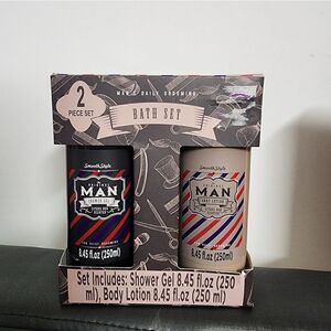 Man's Daily Grooming Bath Set Shower Gel Body Lotion New Sealed. Father's Day